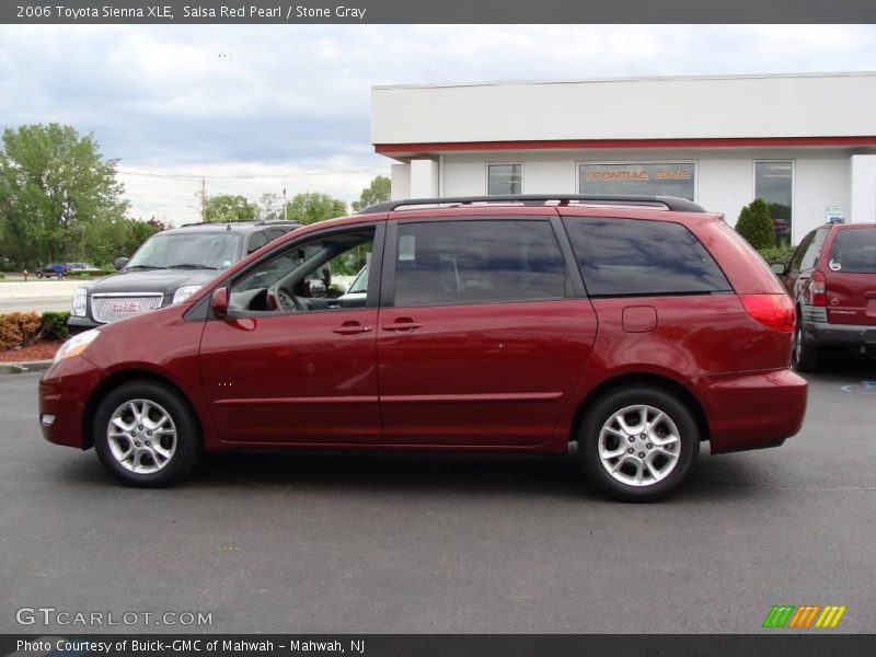 Salsa Red Pearl / Stone Gray 2006 Toyota Sienna XLE