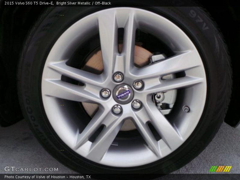 Bright Silver Metallic / Off-Black 2015 Volvo S60 T5 Drive-E