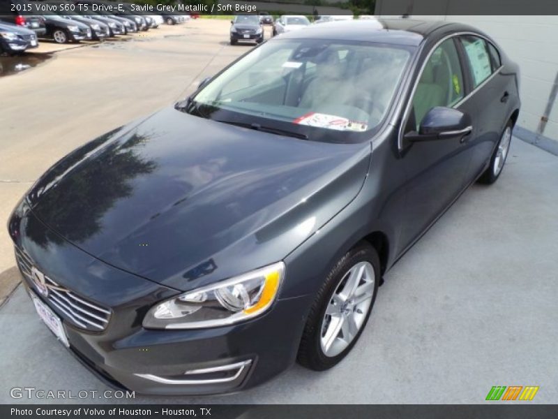 Savile Grey Metallic / Soft Beige 2015 Volvo S60 T5 Drive-E