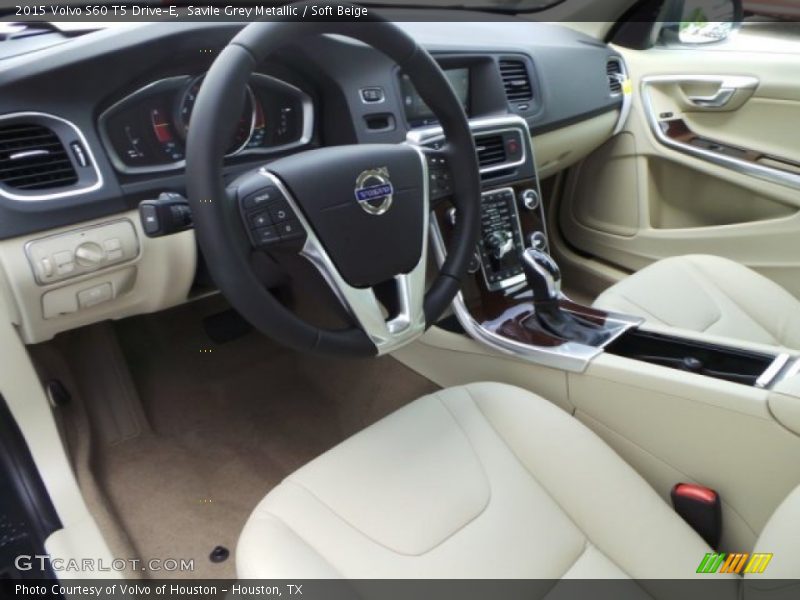Savile Grey Metallic / Soft Beige 2015 Volvo S60 T5 Drive-E