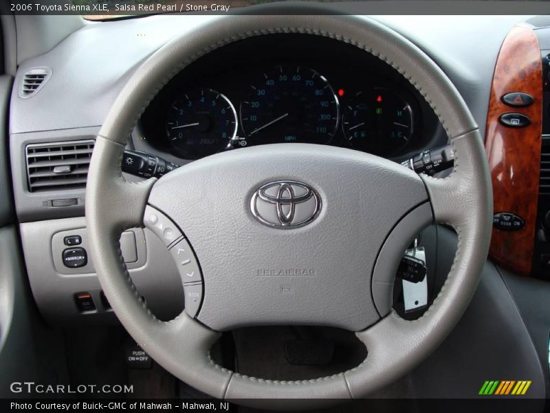 Salsa Red Pearl / Stone Gray 2006 Toyota Sienna XLE
