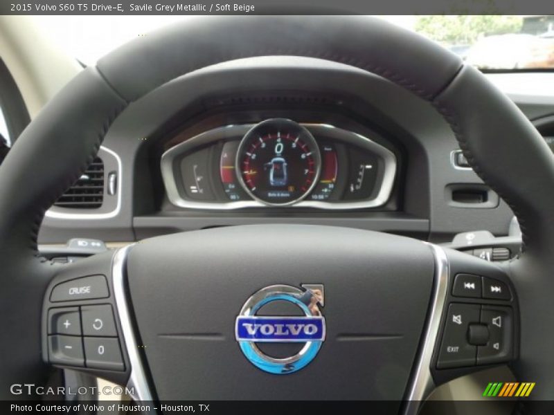 Savile Grey Metallic / Soft Beige 2015 Volvo S60 T5 Drive-E