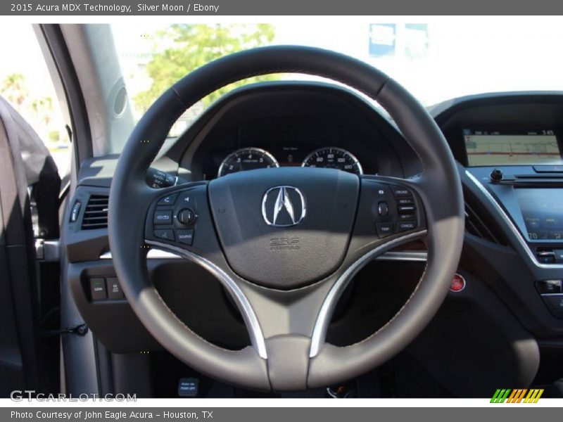 Silver Moon / Ebony 2015 Acura MDX Technology