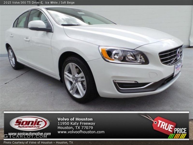Ice White / Soft Beige 2015 Volvo S60 T5 Drive-E