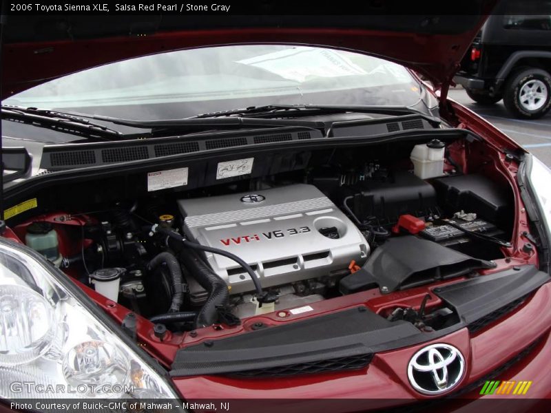 Salsa Red Pearl / Stone Gray 2006 Toyota Sienna XLE