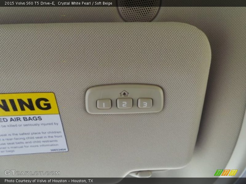 Crystal White Pearl / Soft Beige 2015 Volvo S60 T5 Drive-E
