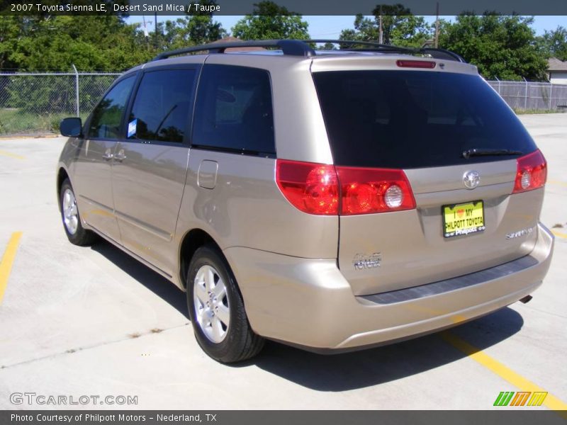 Desert Sand Mica / Taupe 2007 Toyota Sienna LE