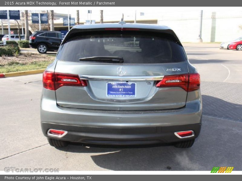 Forest Mist Metallic / Parchment 2015 Acura MDX Technology