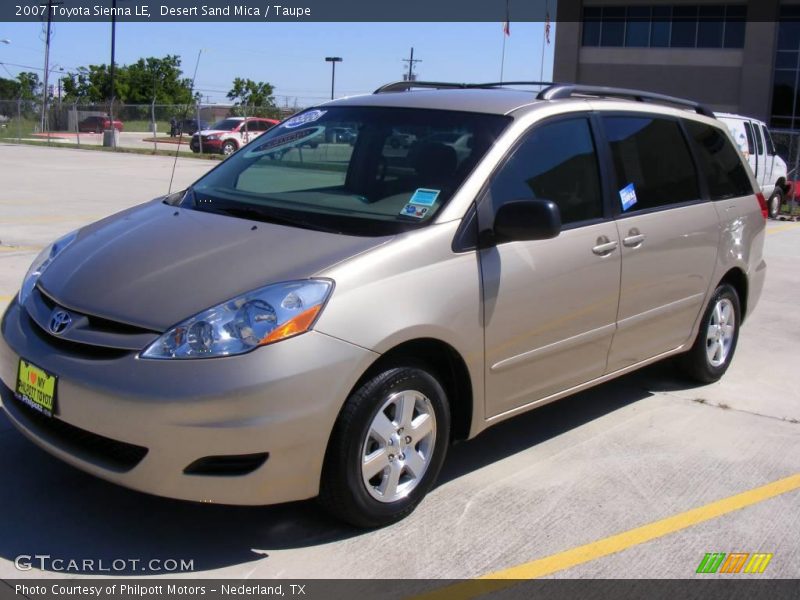 Desert Sand Mica / Taupe 2007 Toyota Sienna LE