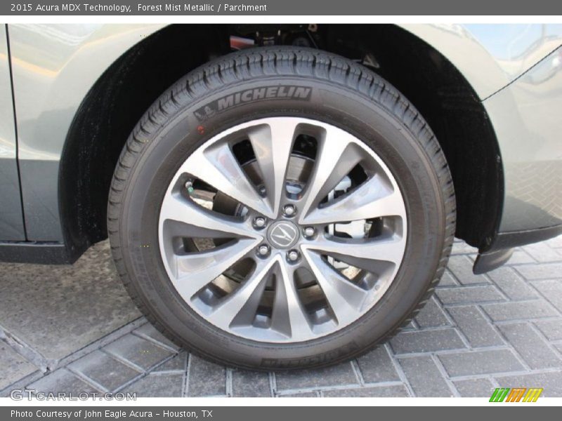 Forest Mist Metallic / Parchment 2015 Acura MDX Technology