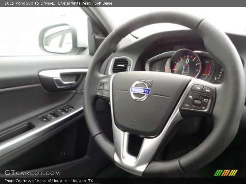 Crystal White Pearl / Soft Beige 2015 Volvo S60 T5 Drive-E