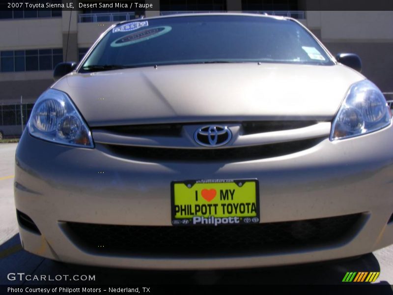 Desert Sand Mica / Taupe 2007 Toyota Sienna LE