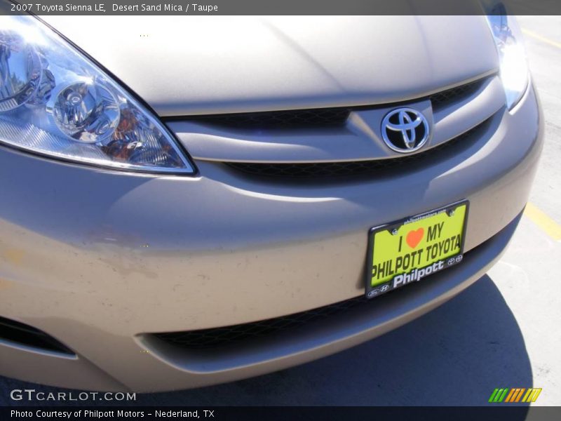 Desert Sand Mica / Taupe 2007 Toyota Sienna LE
