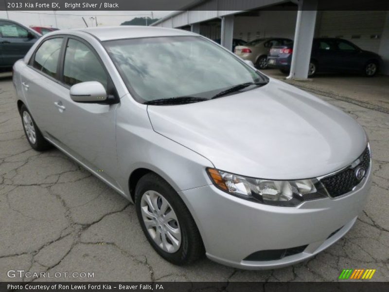 Bright Silver / Black 2013 Kia Forte EX
