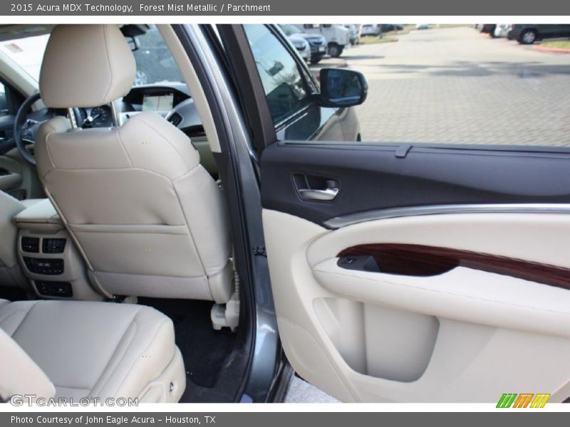 Forest Mist Metallic / Parchment 2015 Acura MDX Technology
