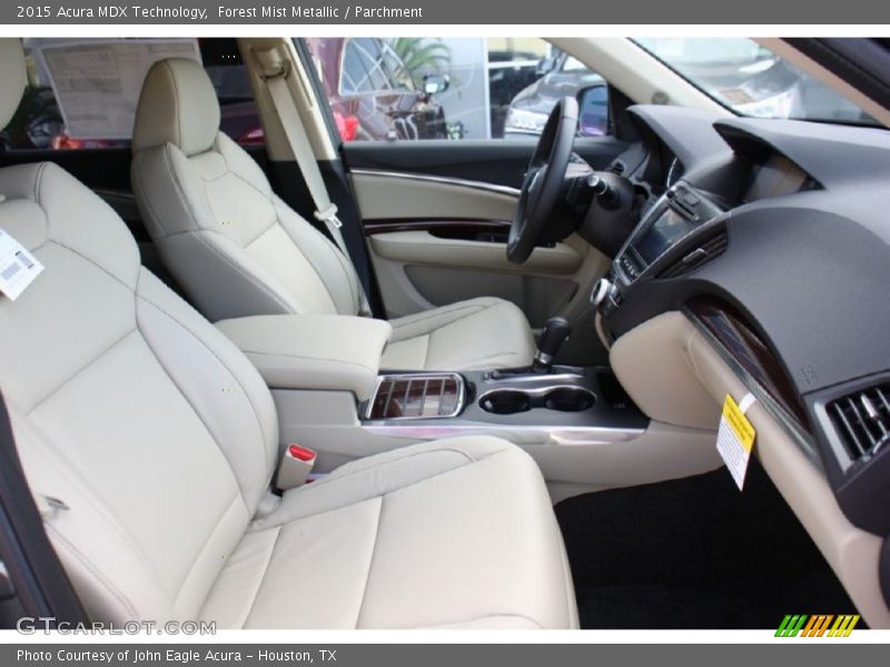 Forest Mist Metallic / Parchment 2015 Acura MDX Technology