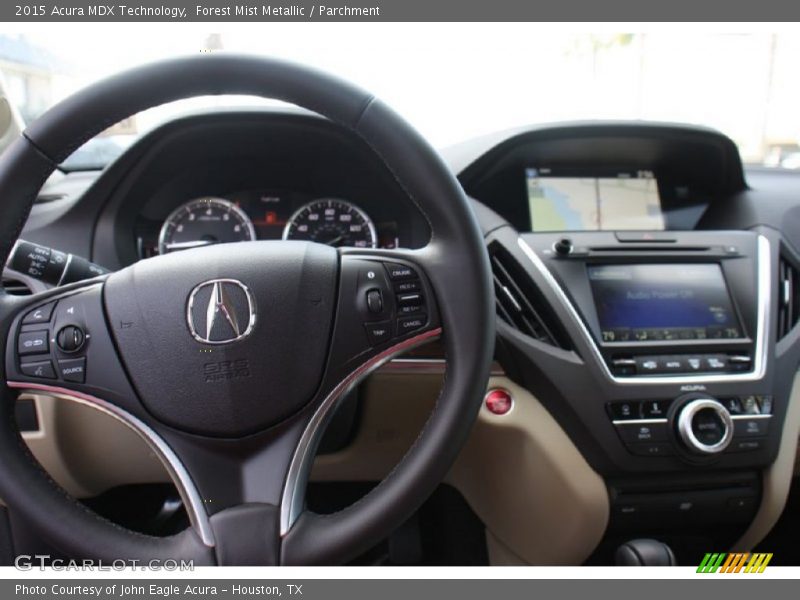 Forest Mist Metallic / Parchment 2015 Acura MDX Technology