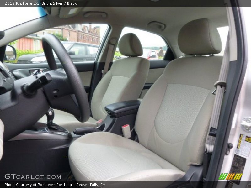 Bright Silver / Black 2013 Kia Forte EX