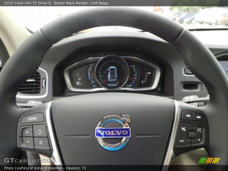 Ember Black Metallic / Soft Beige 2015 Volvo V60 T5 Drive-E