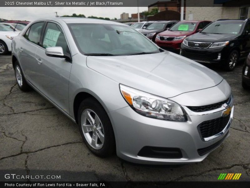 Silver Ice Metallic / Jet Black/Titanium 2015 Chevrolet Malibu LT