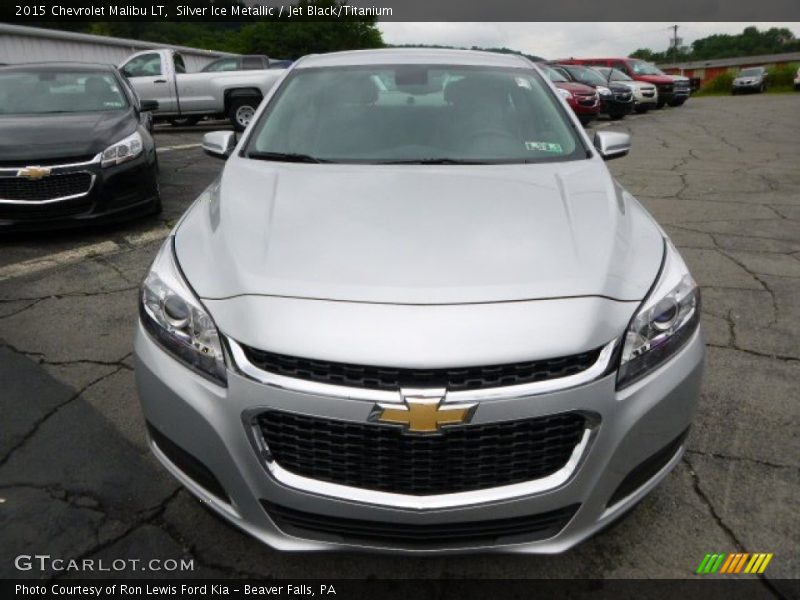 Silver Ice Metallic / Jet Black/Titanium 2015 Chevrolet Malibu LT