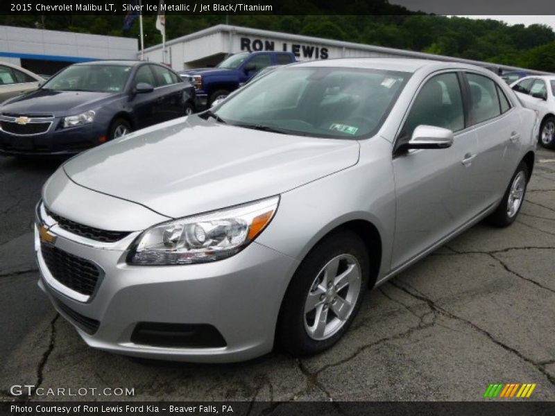 Silver Ice Metallic / Jet Black/Titanium 2015 Chevrolet Malibu LT