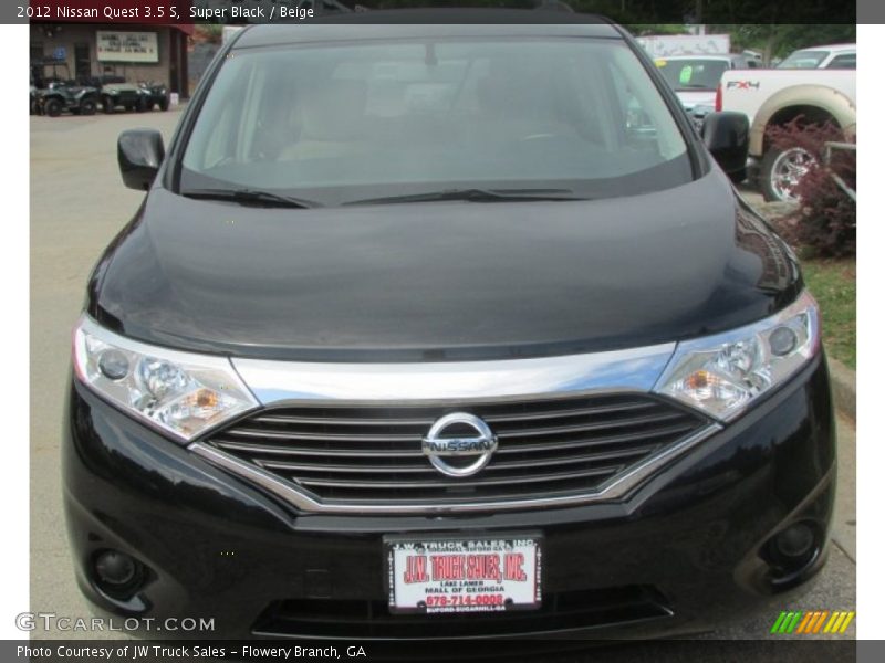 Super Black / Beige 2012 Nissan Quest 3.5 S