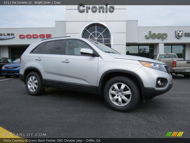 Bright Silver / Gray 2011 Kia Sorento LX