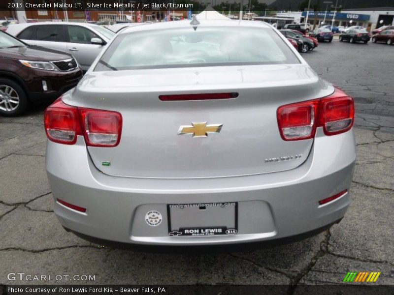 Silver Ice Metallic / Jet Black/Titanium 2015 Chevrolet Malibu LT