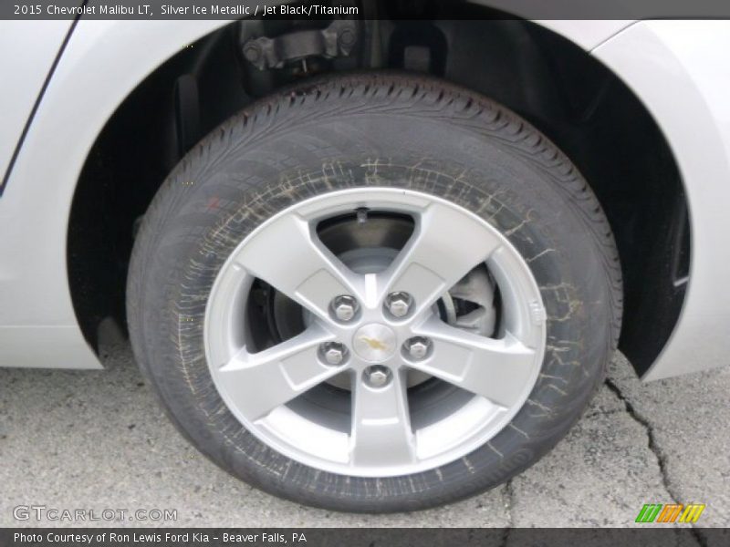 Silver Ice Metallic / Jet Black/Titanium 2015 Chevrolet Malibu LT