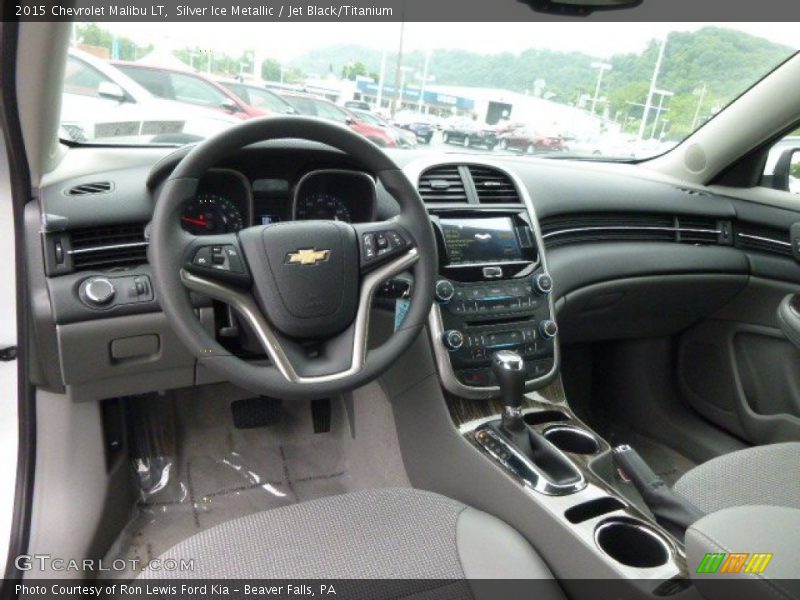Silver Ice Metallic / Jet Black/Titanium 2015 Chevrolet Malibu LT