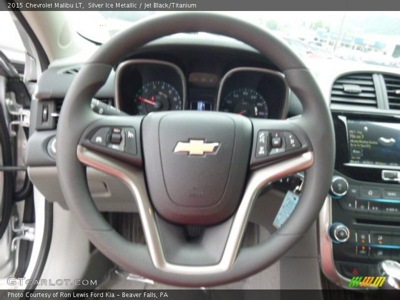 Silver Ice Metallic / Jet Black/Titanium 2015 Chevrolet Malibu LT