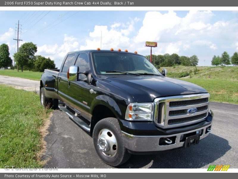 Black / Tan 2006 Ford F350 Super Duty King Ranch Crew Cab 4x4 Dually