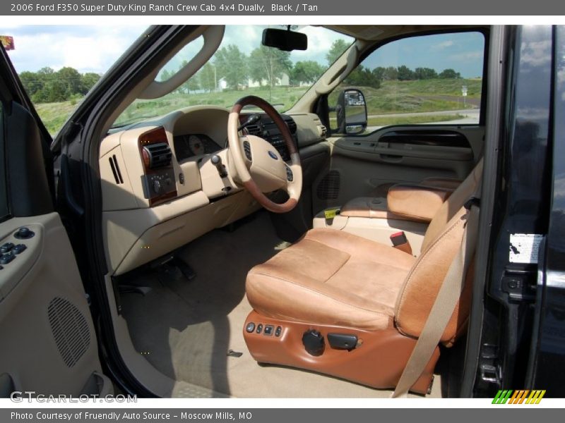 Black / Tan 2006 Ford F350 Super Duty King Ranch Crew Cab 4x4 Dually