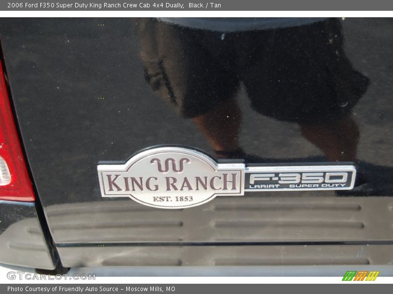 Black / Tan 2006 Ford F350 Super Duty King Ranch Crew Cab 4x4 Dually