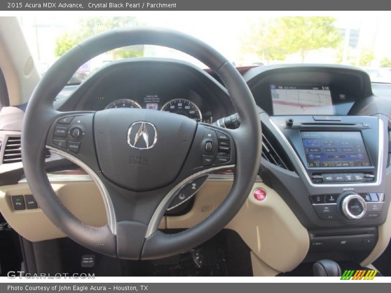 Crystal Black Pearl / Parchment 2015 Acura MDX Advance