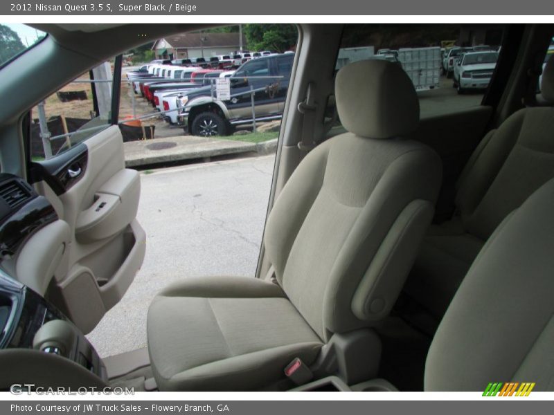 Super Black / Beige 2012 Nissan Quest 3.5 S