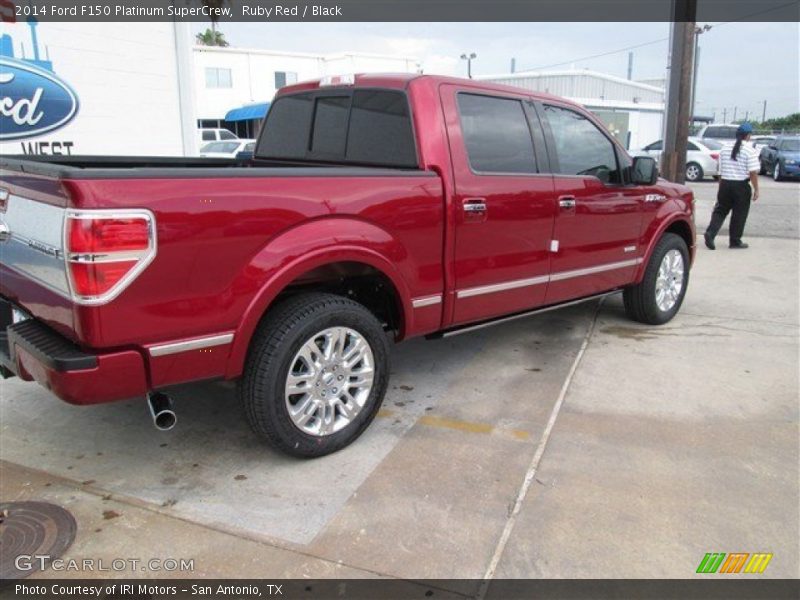 Ruby Red / Black 2014 Ford F150 Platinum SuperCrew