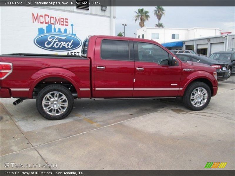 Ruby Red / Black 2014 Ford F150 Platinum SuperCrew