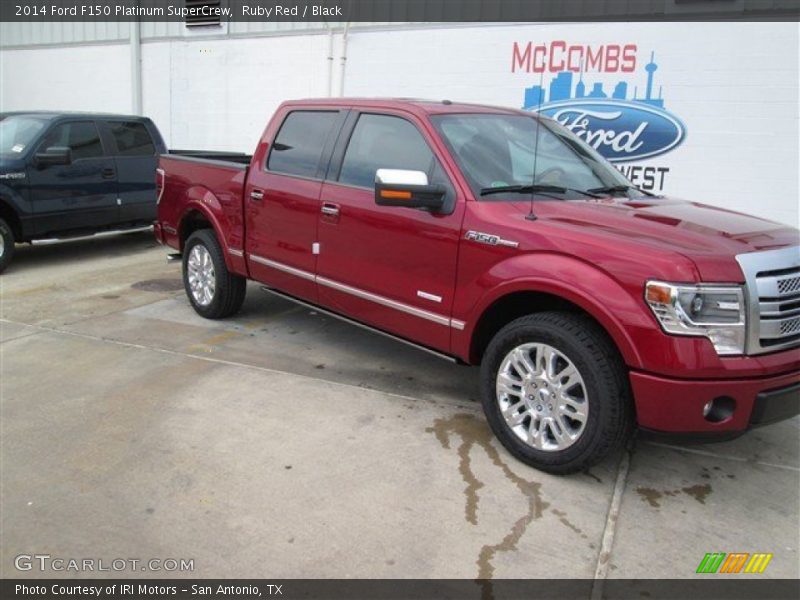 Ruby Red / Black 2014 Ford F150 Platinum SuperCrew