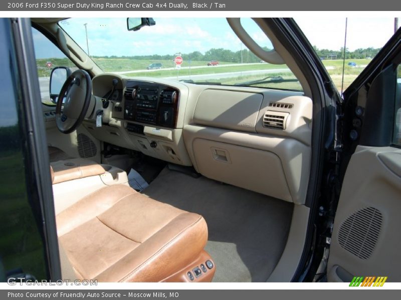 Black / Tan 2006 Ford F350 Super Duty King Ranch Crew Cab 4x4 Dually
