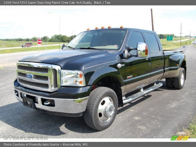 Black / Tan 2006 Ford F350 Super Duty King Ranch Crew Cab 4x4 Dually