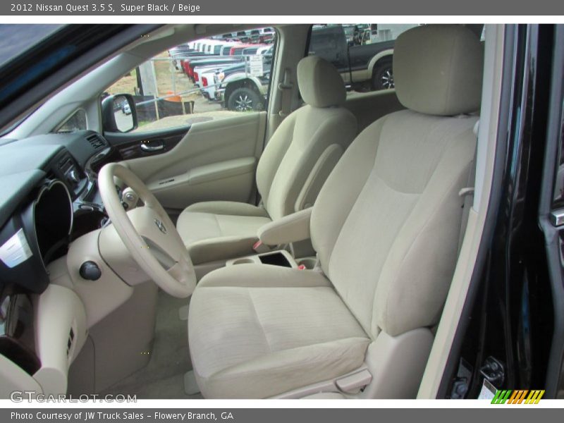 Super Black / Beige 2012 Nissan Quest 3.5 S