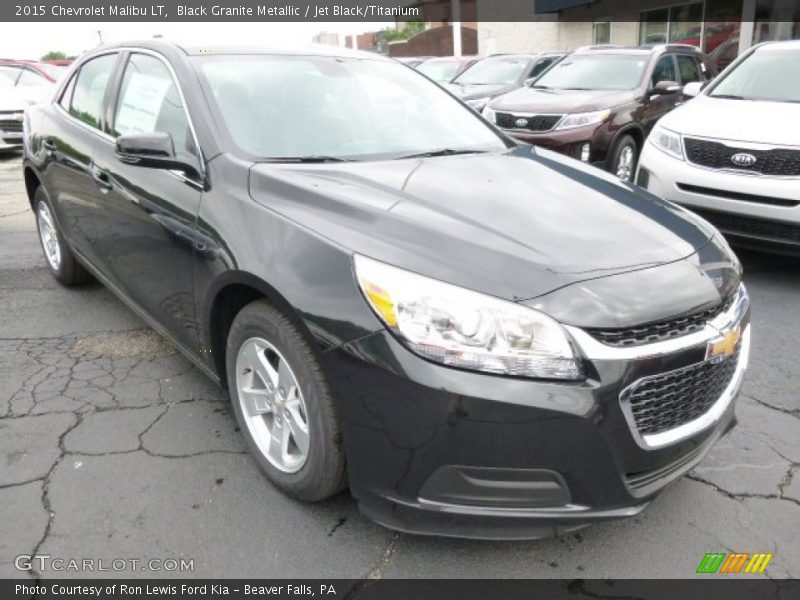 Black Granite Metallic / Jet Black/Titanium 2015 Chevrolet Malibu LT