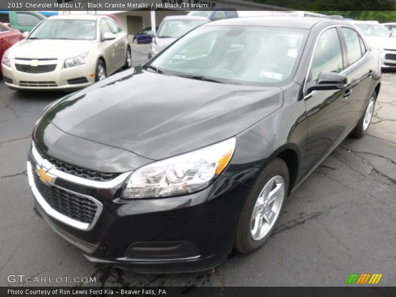 Black Granite Metallic / Jet Black/Titanium 2015 Chevrolet Malibu LT