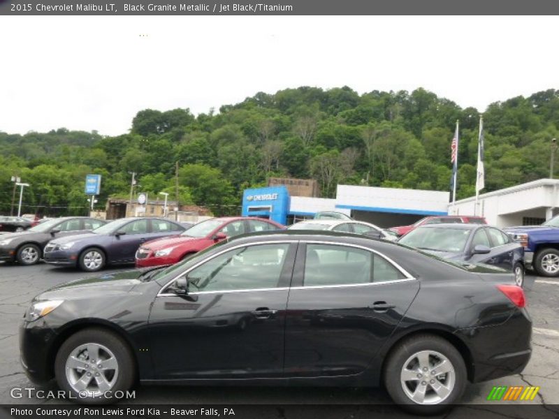 Black Granite Metallic / Jet Black/Titanium 2015 Chevrolet Malibu LT
