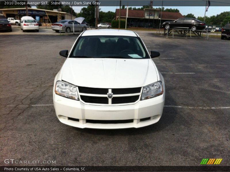 Stone White / Dark Slate Gray 2010 Dodge Avenger SXT