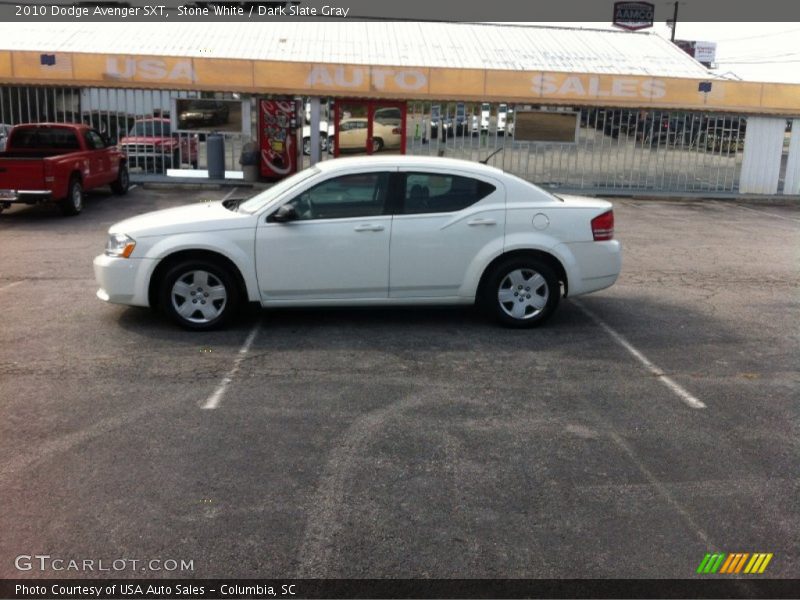 Stone White / Dark Slate Gray 2010 Dodge Avenger SXT