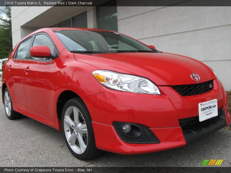 Radiant Red / Dark Charcoal 2009 Toyota Matrix S