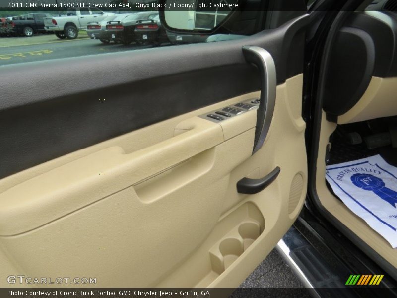 Onyx Black / Ebony/Light Cashmere 2011 GMC Sierra 1500 SLE Crew Cab 4x4